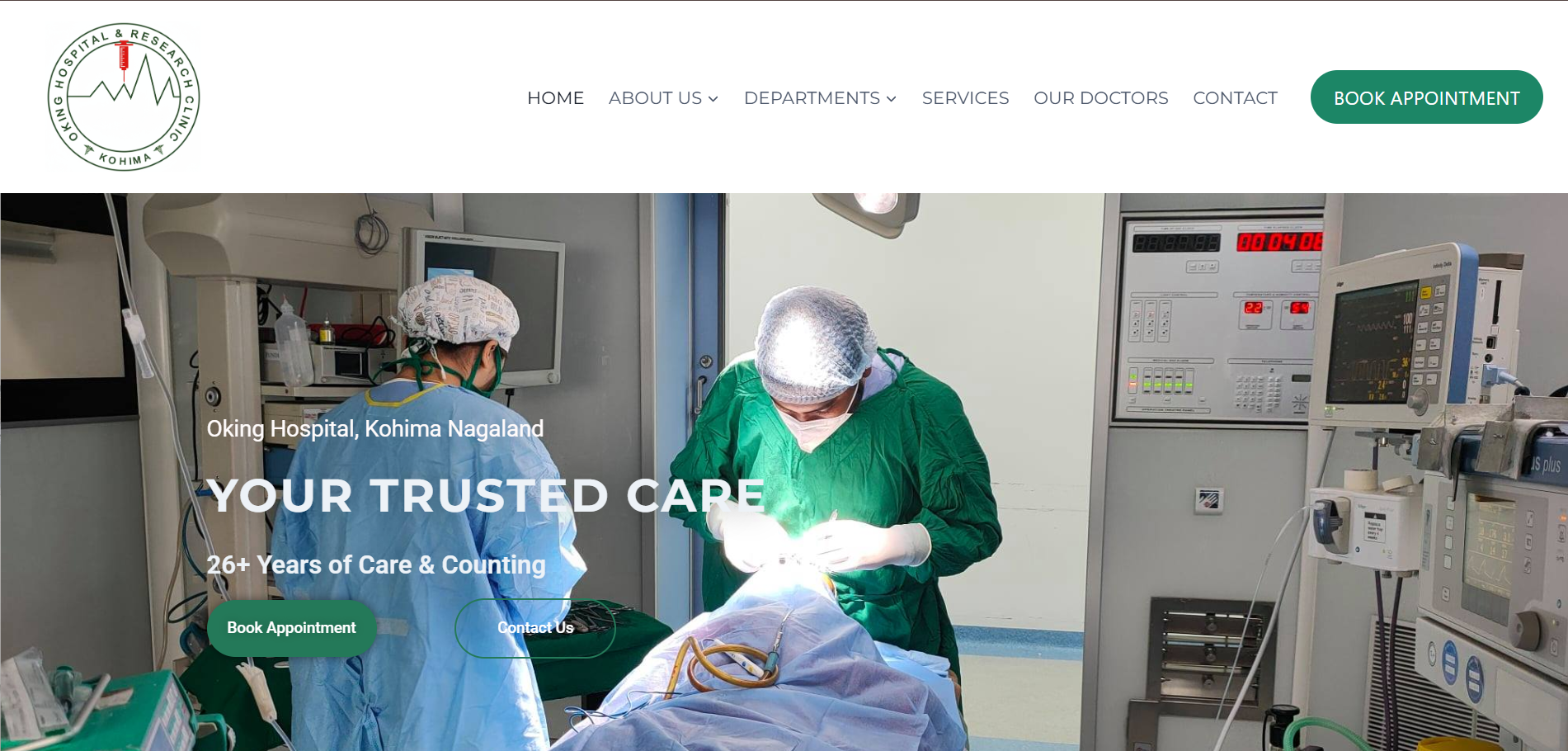 Oking Hospital Website